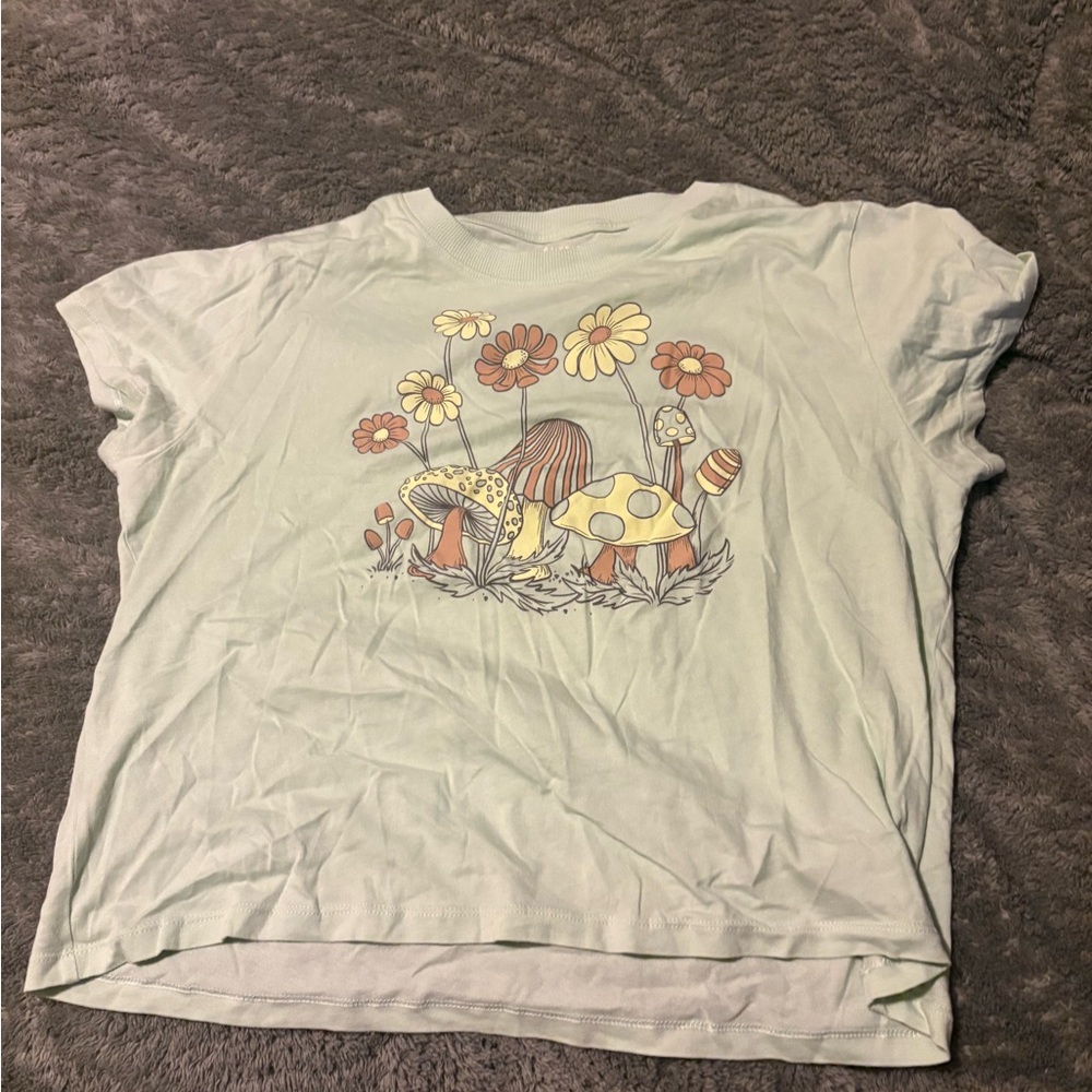 American Eagle Outfitters Light Green Tee